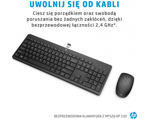 HP 230 Wireless Mouse and Keyboard Combo (18H24AA), Finnish