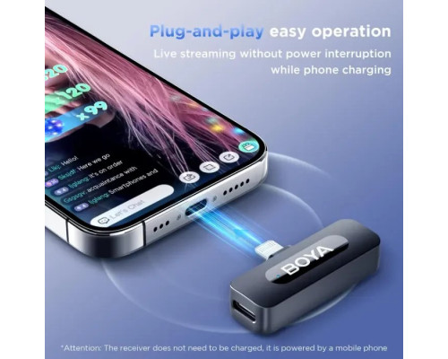 Boya wireless microphone BY-V3 Lightning