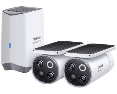 Kamera zewnętrzna Baseus S1 Pro 3K Dual (biała)