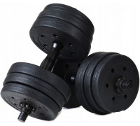Dumbbells Bitumiczne 20 kg Zestaw 2x10kg