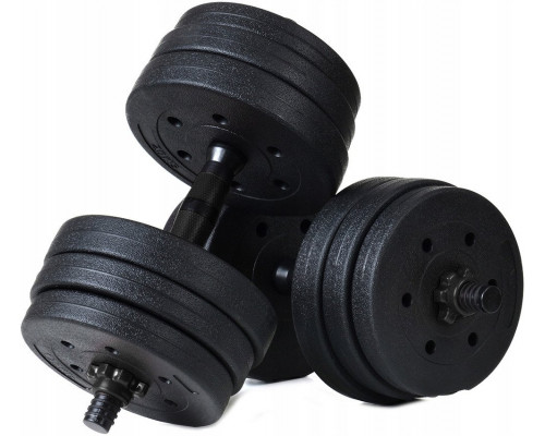 Dumbbells Bitumiczne 20 kg Zestaw 2x10kg