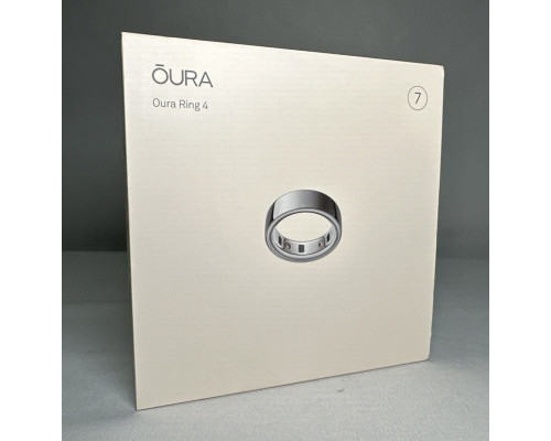Oura Ring 4 smart ring, Silver, size 7