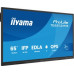 iiyama TE6512MIS-B4AG signage display Płaski panel Digital Signage 165,1 cm (65") LCD Wi-Fi 400 cd/m 4K Ultra HD Czarny Ekran dotykowy Procesor wbudowany Android 11 24/7