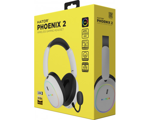 dla graczy Hator Phoenix 2 Wireless bezprzewodowe białe