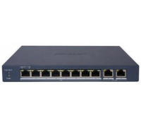 Šakotuvas 10 prievadų, 8 PoE komutatorius Hikvision DS-3E1510P-EI/M(B)