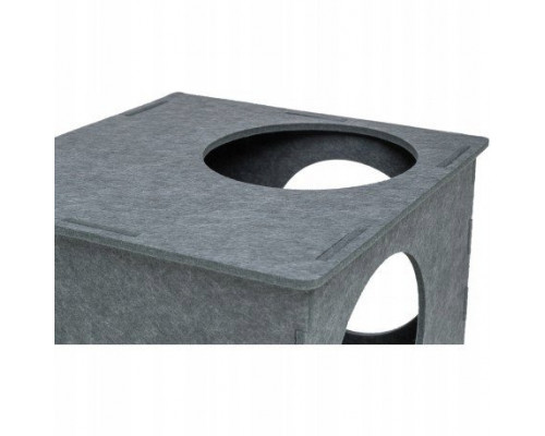 Nele, wie�a, cat, filc, gray, 38 x 105 x 38cm