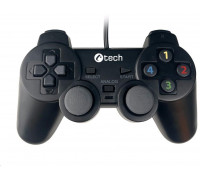 C-TECH gamepad Callon pro PC/PS3, 2x analog, X-input, vibrační, 1,8m kabel, USB