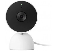 Google Nest Cam, IP security camera, Indoor, Wired, Desk/Wall, White, Bullet