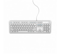 DELL Keyboard : US-Euro (Qwerty) Dell KB216 Quietkey USB  White