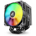 Sharkoon A60 RGB Procesor Chłodnica powietrza 12 cm Czarny 1 szt.