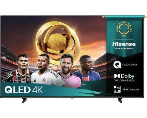 Hisense UHD QLED Smart TV | 50E7Q | 50" | Smart TV | VIDAA OS | UHD | Juodas