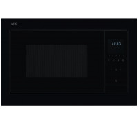 Juodos spalvos 38cm aukščio įmontuojama mikrobangų krosnelė AEG OS5GM251EB
