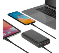 POWER BANK USB 20000MAH/VA2102 BLACK RIVACASE