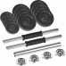 Dumbbells cast iron adjustable w walizce z gryfem, zestaw 15kg REBEL ACTIVE