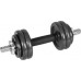 Dumbbells cast iron adjustable w walizce z gryfem, zestaw 15kg REBEL ACTIVE