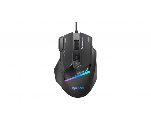 C-TECH Herní myš Zyra, USB, RGB, černá