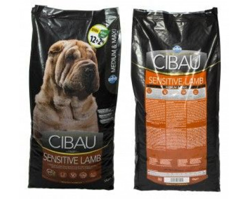 Farmina Pet Foods Cibau Sensitive Lamb Medium/Maxi 12kg+2kg