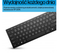 HP 320K Klaviatūra su USB jungtimi su laidu - Juodas - US/RUS