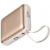 Joyroom JR-PBF27 22,5W 10000mAh z dwoma wbudowanymi kablami - złoty