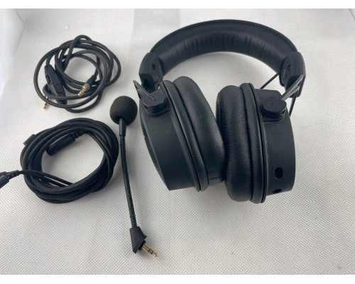 Kingston Cloud Alpha Gaming headset Refurbished 3,5 mm jack med kabel Over-ear Sort, Rød Refurbished