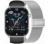 Smartwatch Damski GRAVITY GT28-9 Pasek + Bransoleta black Silver