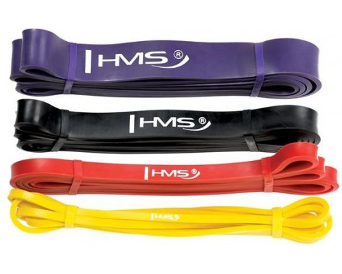 HMS Powerband GU05 dažādu pretestības līmeņu komplekts daudzkrāsains 4 gab.