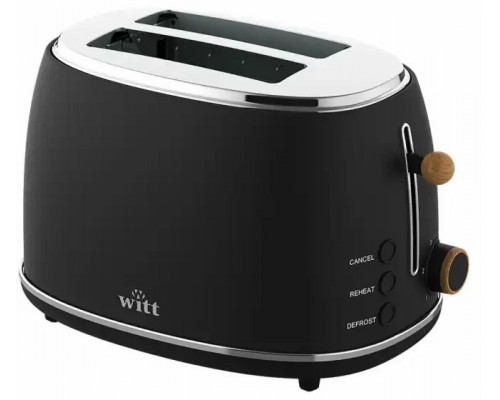 Witt Premium Wood toaster, black