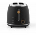 Witt Premium Wood toaster, black
