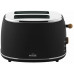 Witt Premium Wood toaster, black