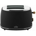 Witt Premium Wood toaster, black