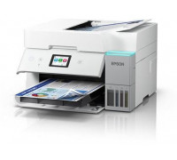 Epson EcoTank ET-4956 - Multifunktionsdrucker - Farbe - Tintenstrahl - ITS - A4/Letter (Medien) - bis zu 12 Seiten/Min. (Kopieren) - bis zu 18 Seiten/Min. (Drucken) - 250 Blatt - 33.6 Kbps - Wi-Fi(ac), USB, LAN - weiss