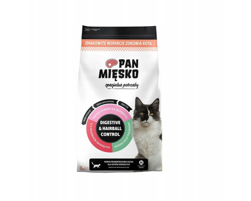 Food sucha dla kota Specjalne potrzeby Digestive & Hairball Control (dorosły) 3kg