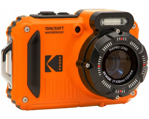 Aparat Podwodny Wodoszczelny 15m 16mp 1080p 4 Zoom Optyczny Wifi / Kodak Wpz2 / Orange