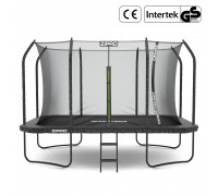Garden trampoline Zipro Jump Pro Quadro with inner mesh 366 x 244 cm