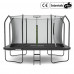 Garden trampoline Zipro Jump Pro Quadro with inner mesh 366 x 244 cm