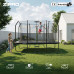 Garden trampoline Zipro Jump Pro Quadro with inner mesh 366 x 244 cm