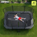 Garden trampoline Zipro Jump Pro Quadro with inner mesh 366 x 244 cm