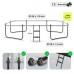 Garden trampoline Zipro Jump Pro Quadro with inner mesh 366 x 244 cm