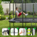 Garden trampoline Zipro Jump Pro Quadro with inner mesh 366 x 244 cm
