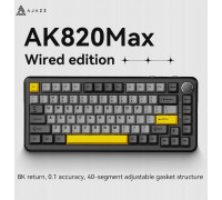 gamingowa mechaniczna AK820 MAX Magnetic switches -Black-Gray-Yellow RGB