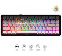 AK680 MAX (8+8K) Magnetic Switch-Side Character Gradient Pink Keycaps-RGB -Aluminum Positioning Plate-3 Model Version