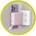 Mobile Origin & Travel Charger, Lightning/USB-C Cable, MagSafe/AW/iPhone Compatible, pink