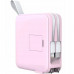 Mobile Origin & Travel Charger, Lightning/USB-C Cable, MagSafe/AW/iPhone Compatible, pink