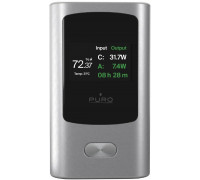 Puro 10000mAh, 1xUSB-A + 1x USB-C, 45W, con Display, Grigio Scuro