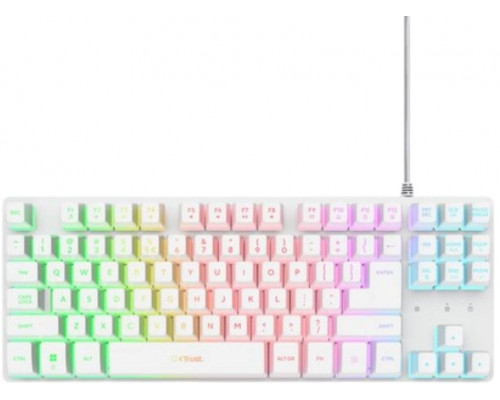 KEYBOARD USB GXT 833W THADO/TKL ENG WHITE 25894 TRUST