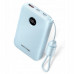 Vention 10000mAh 2 x USB-C 1x USB-A ar displeju 22.5W Blue