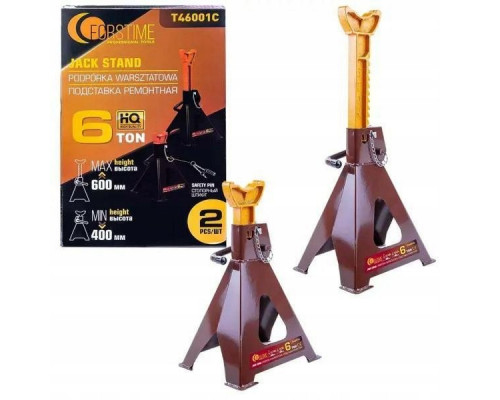 Kobyłki podstawki podpory samochodowe 6t (komplet 2szt) (h min 400mm, h max 600mm)