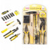 50el (wkrętak, bity, szczypce, młotek, kombinerki, miarka, worek)