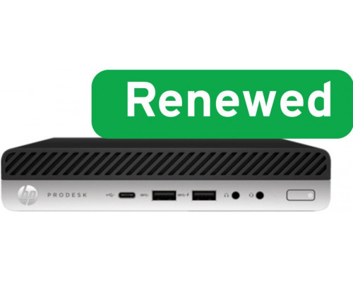 HP RENEW | Grade A | ProDesk 400 G3 Desktop Mini PC | Intel Core i5 | i5-7500T | 8 GB | SSD | 256 GB | Intel HD Graphics 630 | W