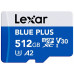 SD  Lexar Blue Plus MicroSDXC 512 GB Class 10 UHS-I/U3 A2 V30 (LMSBLPL512G-BNANG)